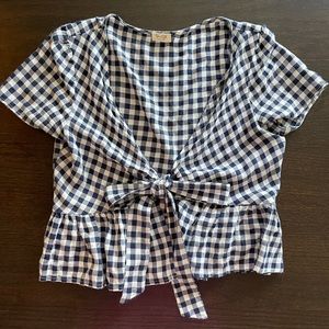 Brandy Melville John Galt tie front top $19